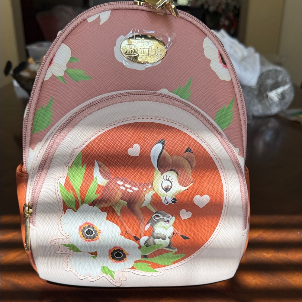 Disney  Pink and Orange Bambi Backpack